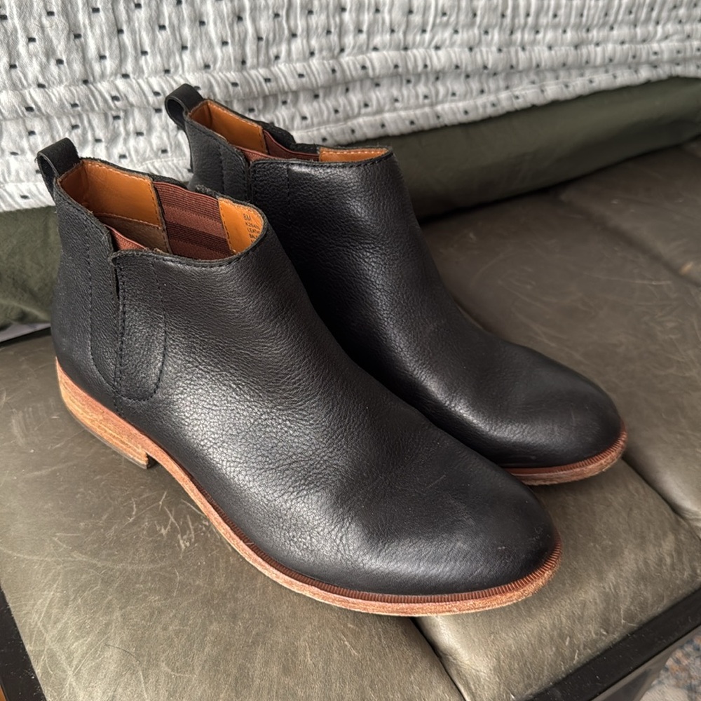 Kork-Ease Black Ankle Boots
